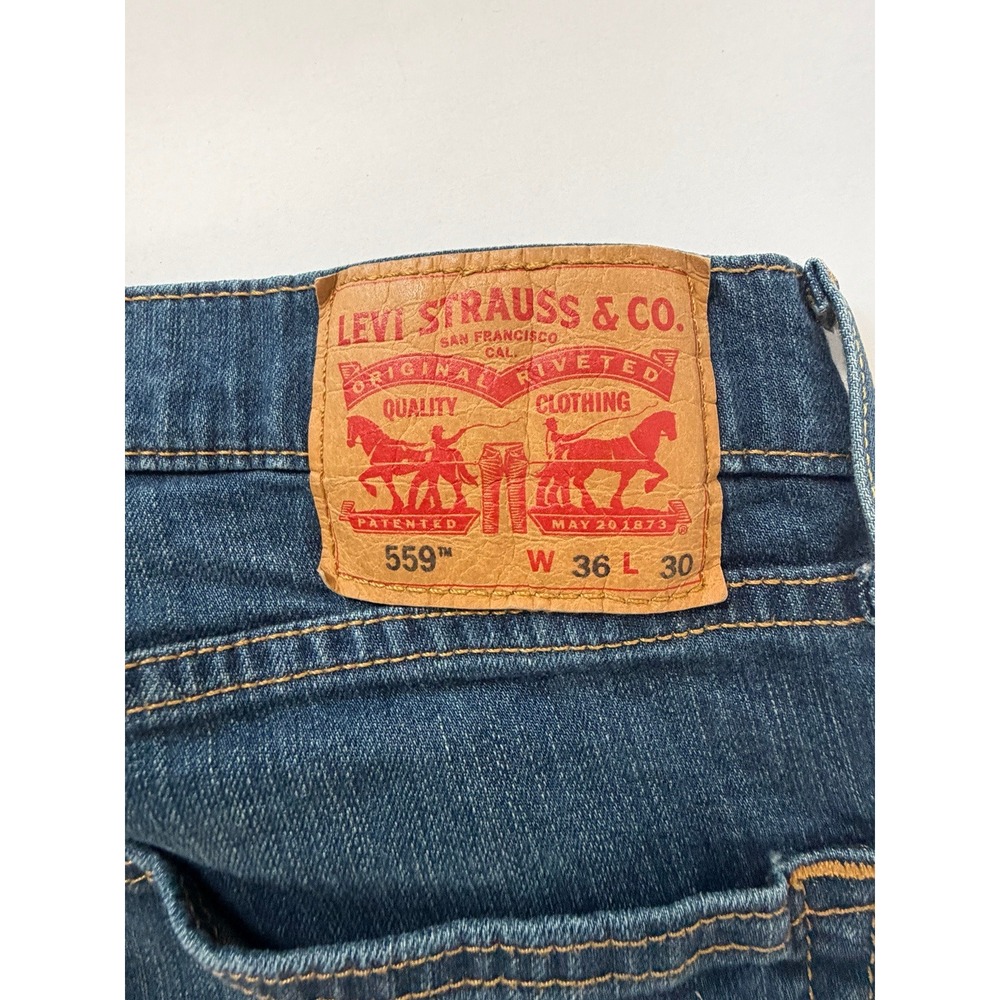 Levi's 569 Loose Straight Blue Jeans Men's 38x30 Denim